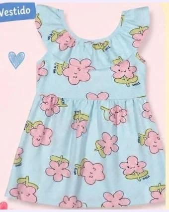 Vestido Elian floral azul