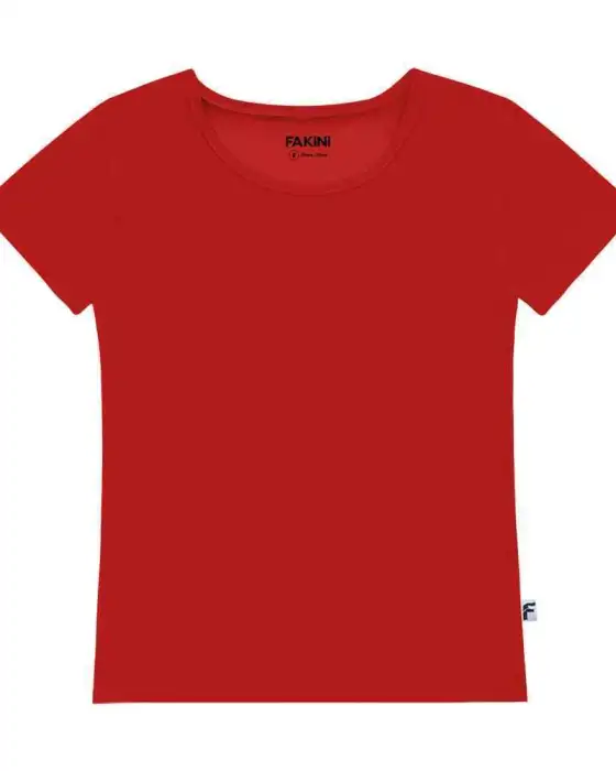 Camisa Básica - Fakini (Vermelho, Preto, Branco)