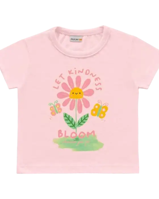 Camiseta Infantil Fakini "Let Kindness Bloom"