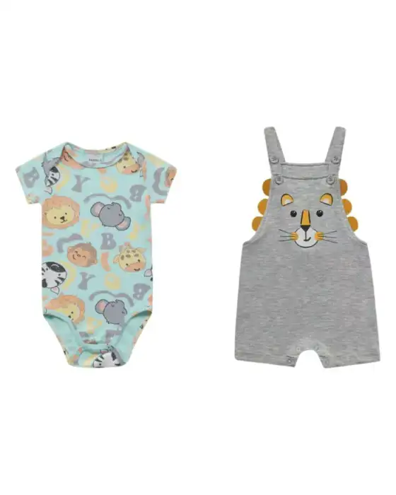 Conjunto Body e Macacão Bebê