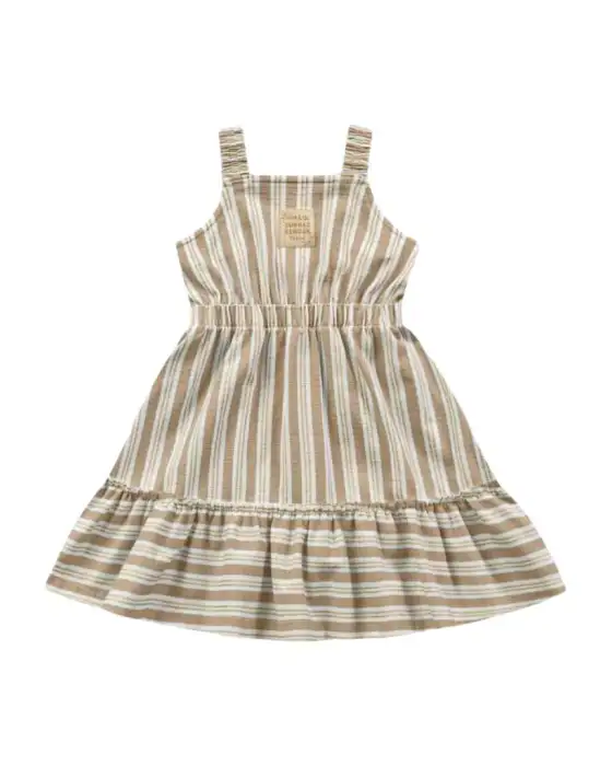 Vestido Infantil Listrado de Alcinha