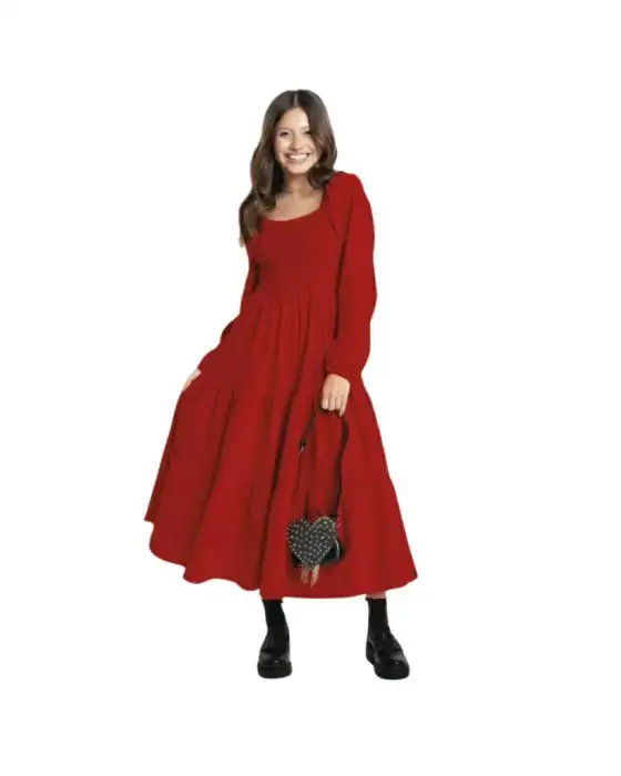 Vestido juvenil midi